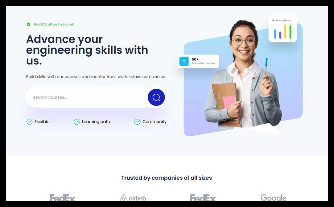 eLearning Educational Website Template